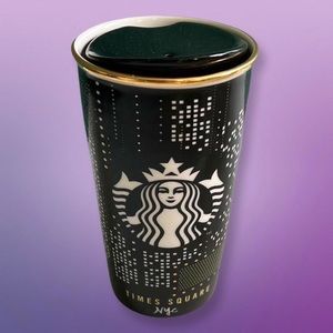 starbucks new york broadway glass coffee tumbler
